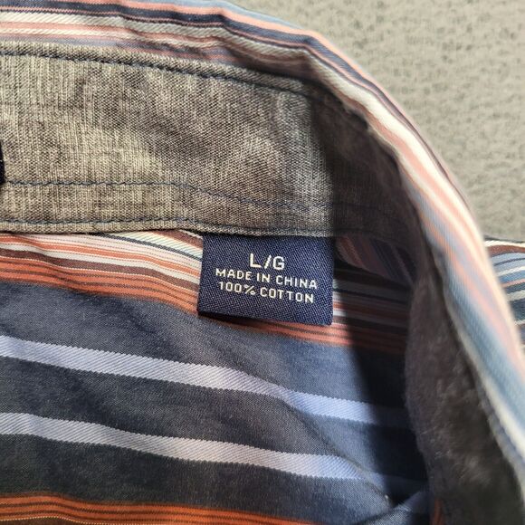 Tommy Bahama Striped Shirt Mens L Long Sleeve Button Up - Picture 3 of 8